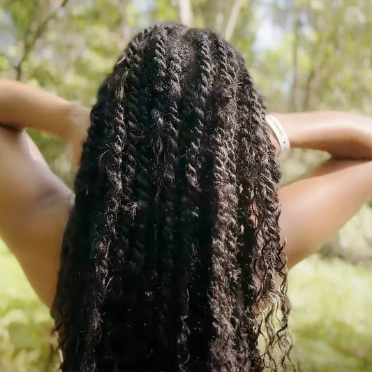 QVR Trenzas Boho Sueltas Sin Nudos con Rizos 100% Cabello Humano