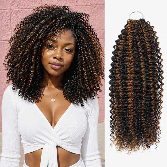 VENTA ESPECIAL|QVR #P1B/30 Cabello de ganchillo pequeño, rizado y encrespado