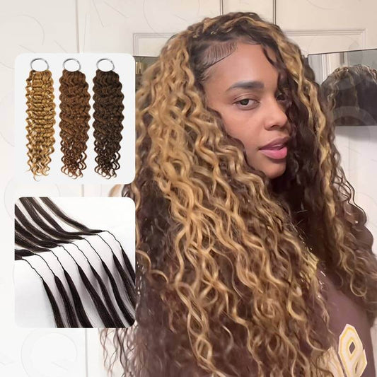 OFERTA DE PARTIDO|QVR #4+#30+#27 Pelo Rizado de Ganchillo Ondas de Agua