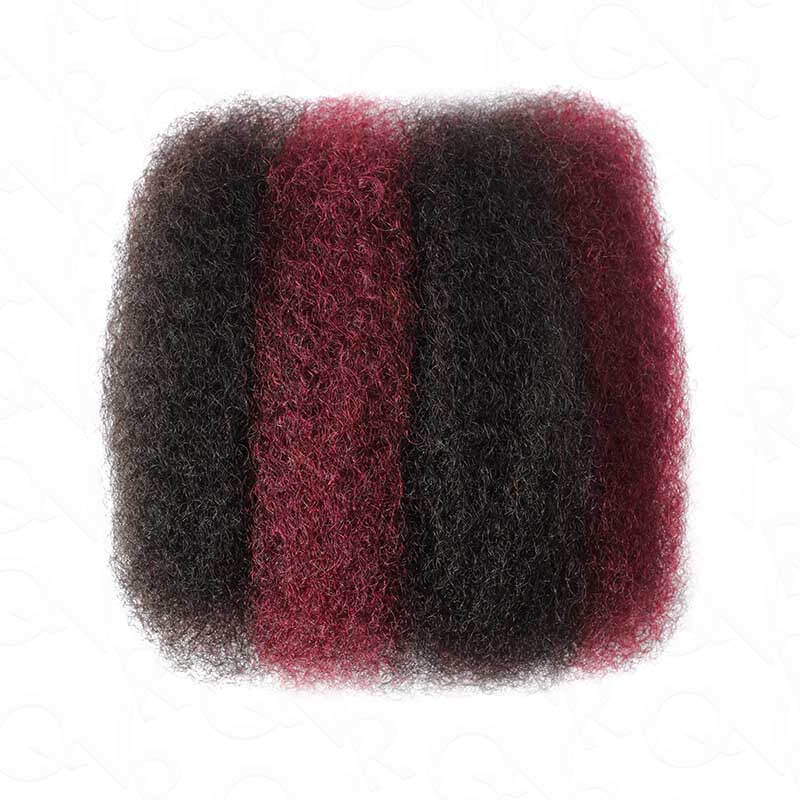 B3G1|QVR Color Combo Afro Kinky Bulk Human Hair For Braiding Dreadlock