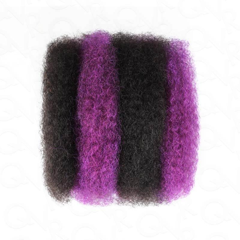 B3G1|QVR Color Combo Afro Kinky Bulk Human Hair For Braiding Dreadlock