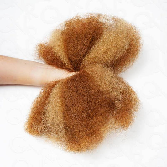 QVR Dos Colores #P27/30 Cabello Humano Afro Kinky a Granel para Trenzas Mini Twist Dreadlock