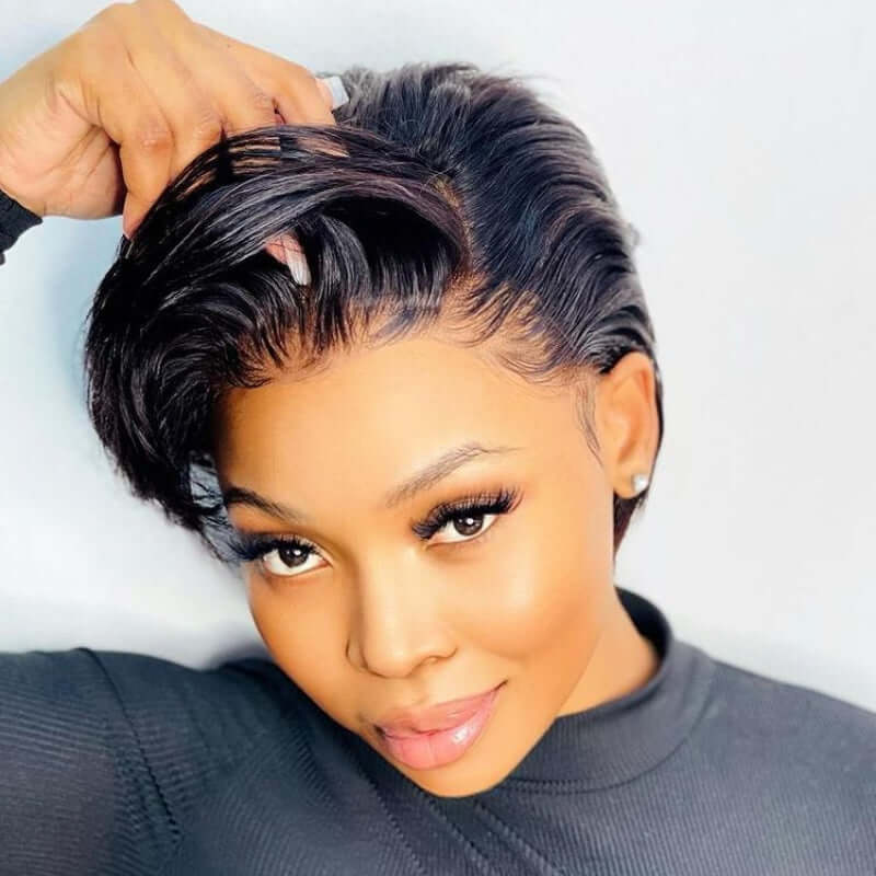 BOGO|Boss Lady Side Part Pixie Cut Wigs