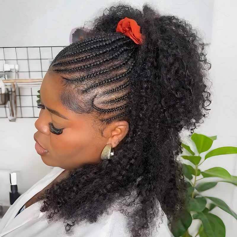Wholesale|Buy 15 Packs Afro Kinky Curly Feather Crochet Weave Human Hair Extensions Send 10 Free Packs