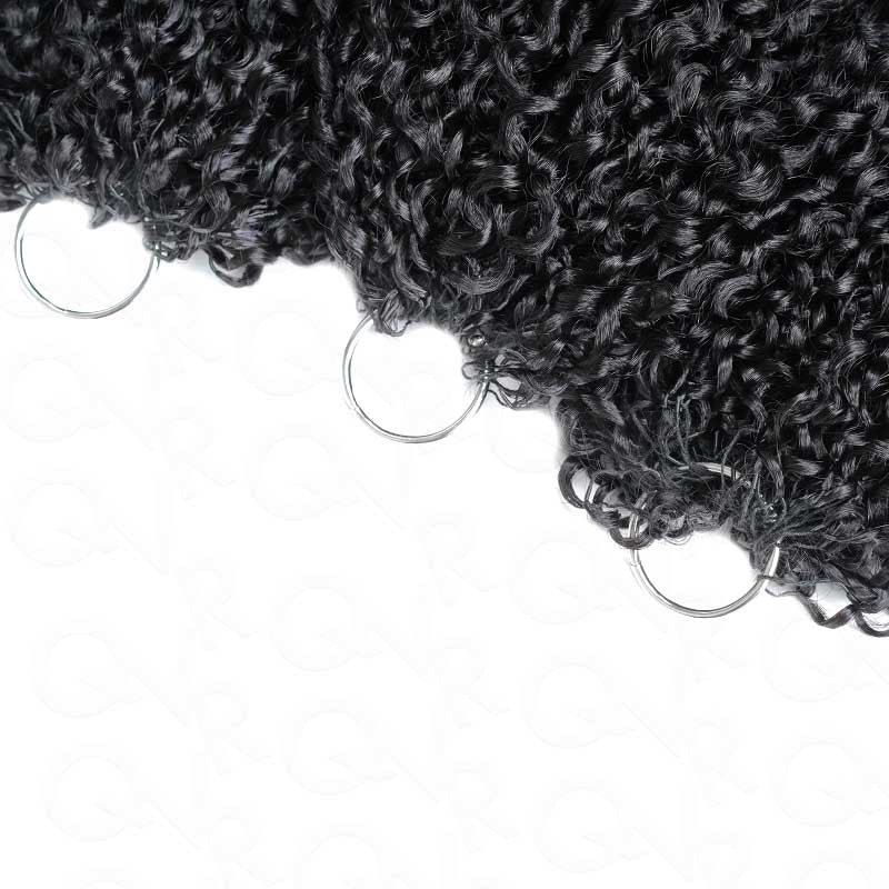 P3G5|Tight Curly Miracle Knots Human Hair|2.5 Packs=Full Head