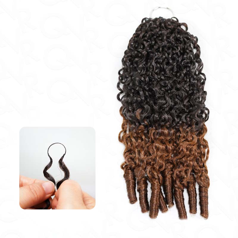 P3G5|Highlight #P4/27 Burmese Curly Feather Crochet Human Hair