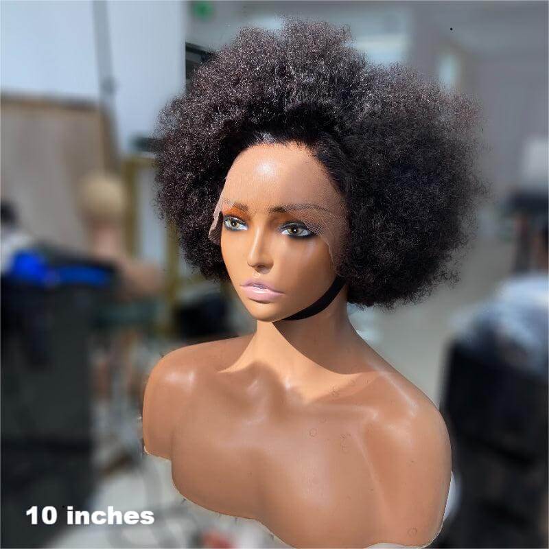 BOGO|Popular Afro Glueless Human Hair Short Wigs