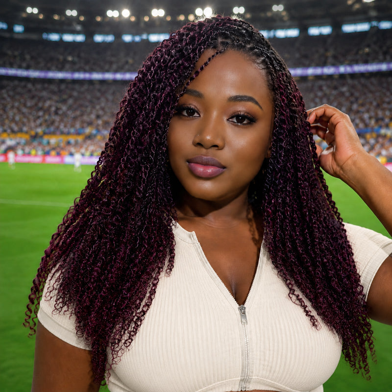 MATCH SALE|QVR Mix #1B/99J Afro Kinky Bulk Human Hair