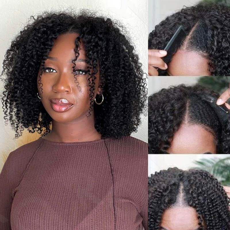 BOGO|Kinky Curly V Part Wig Beginner Friendly