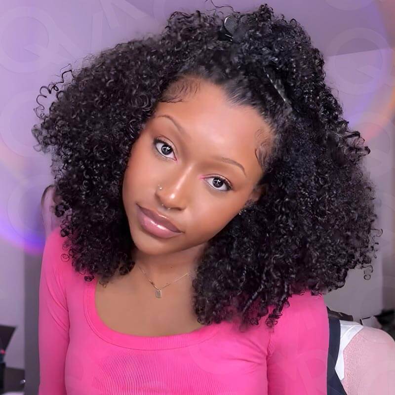 BFCM Combo|QVR Kinky Curly V Part Human Hair Wigs
