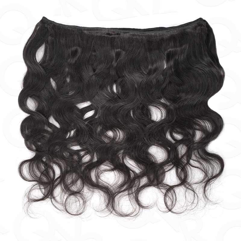 QVR 12A Silk Straight Virgin Human Hair Bundles 3 Bundles Body Wave Natural Color Hair Weave