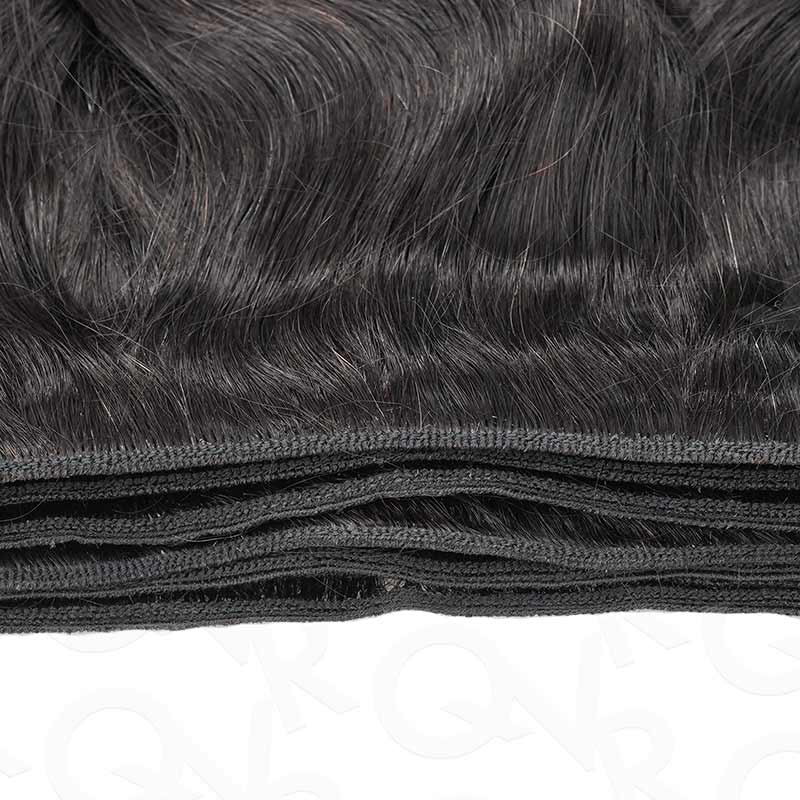 QVR 12A Silk Straight Virgin Human Hair Bundles 3 Bundles Body Wave Natural Color Hair Weave