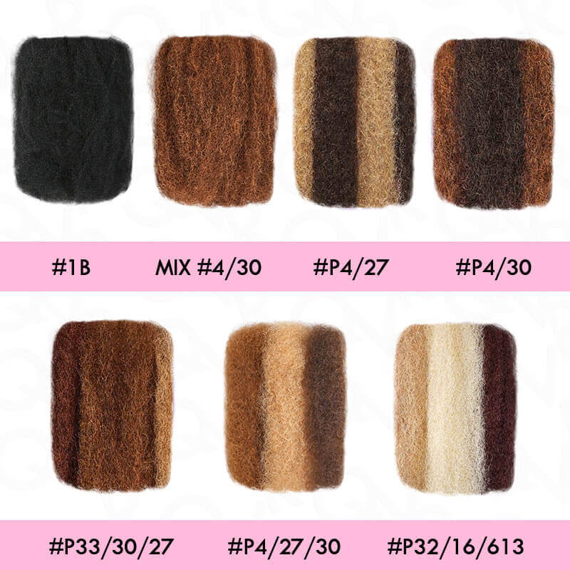 B3G1| QVR Afro Kinky Bulk Three Colors #4/30/27 Human Hair
