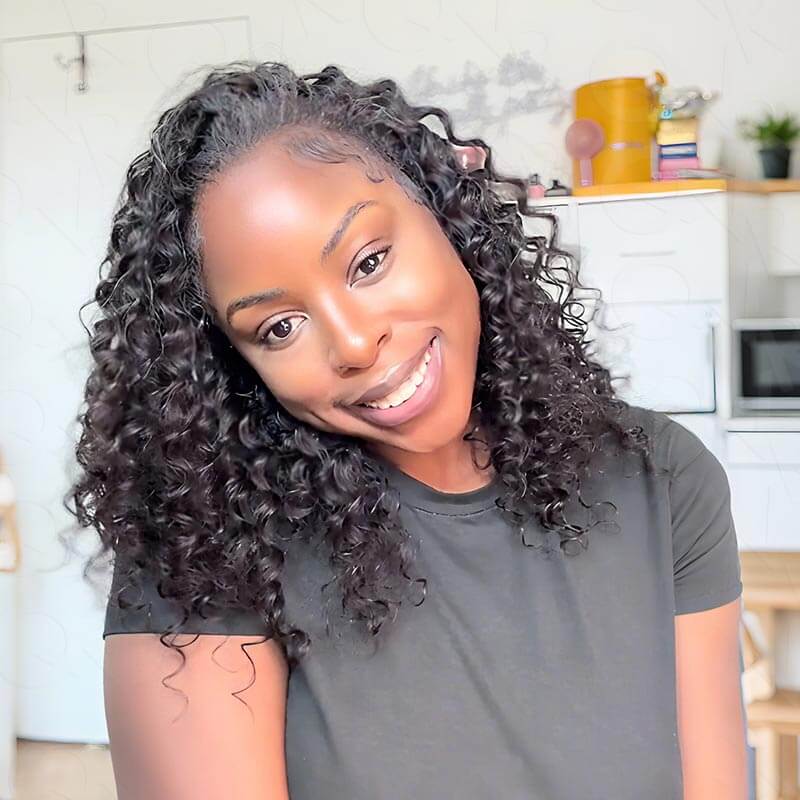 P3G5|Burmese Curly Feather Crochet Human Hair