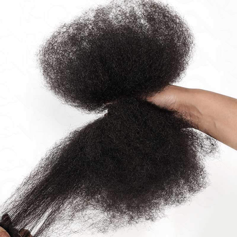 US Only|QVR #1B Afro kinky Bulk Human Hair