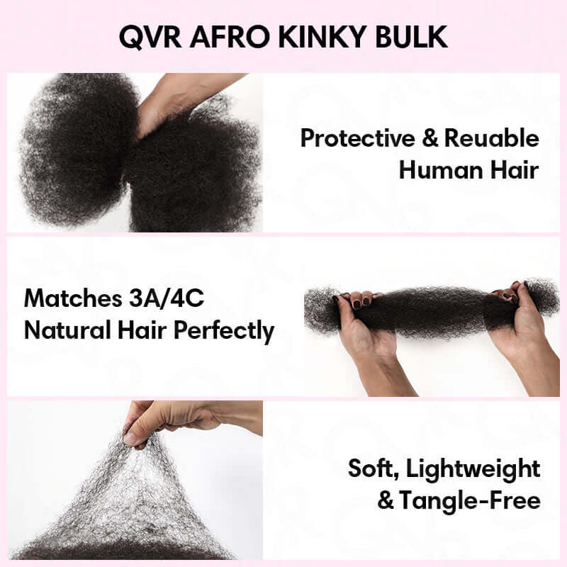 Wholesale|Buy 15 Packs Honey Blonde Afro kinky Bulk Human Hair Send 10 Free Packs