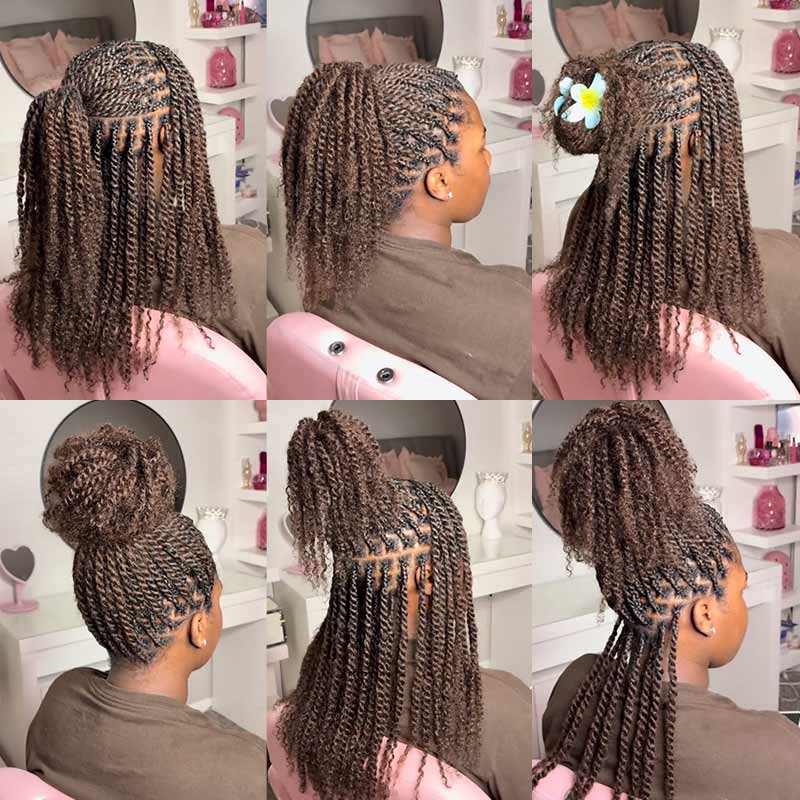 $100off Member Sale|Dark Brown Afro kinky Bulk Human Hair