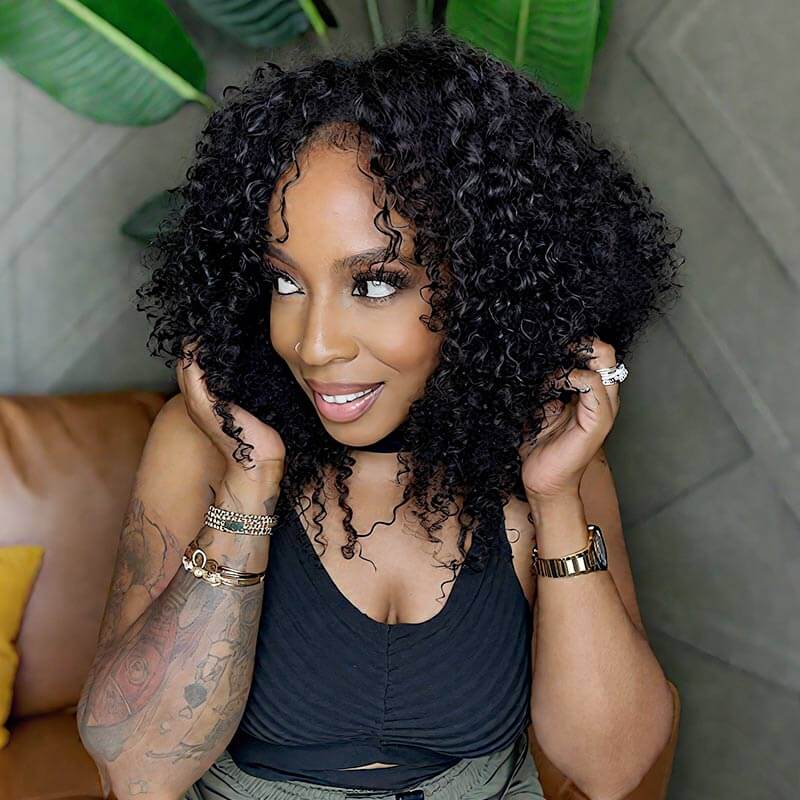 MATCH SALE|QVR #1B Small Kinky Curly Crochet Hair