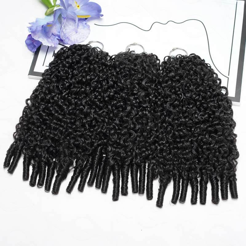 $100off Member Sale|Burmese Curly Feather Crochet Human Hair
