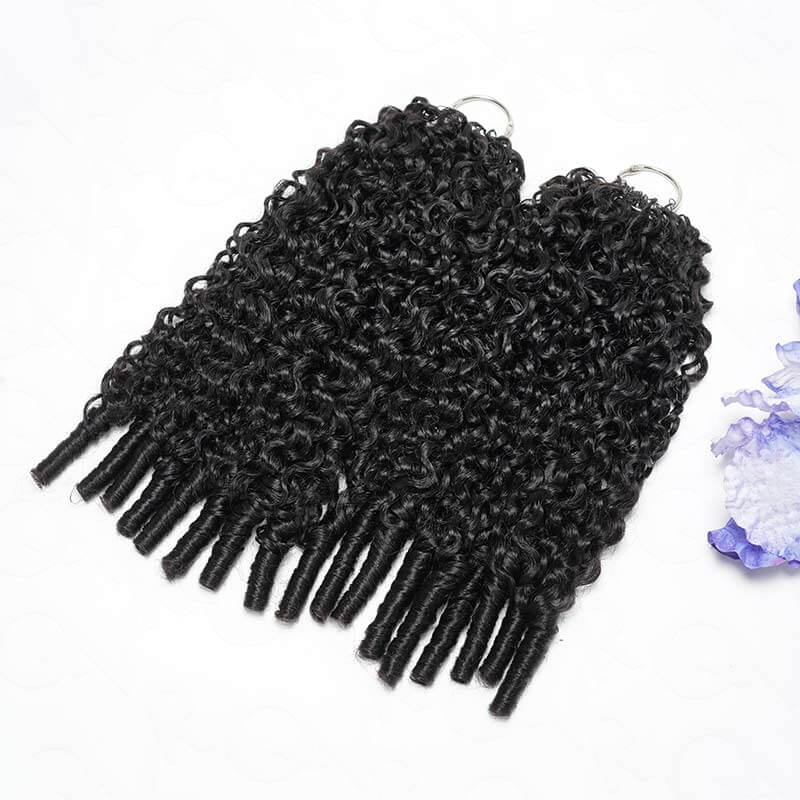$100off Member Sale|Burmese Curly Feather Crochet Human Hair