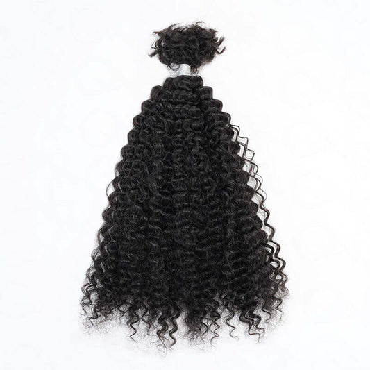 Compre 3 y Obtenga 1 Gratis | Extensiones de Cabello Humano a Granel Afro Rizado Kinky para Trenzas Sueltas Boho sin Nudos