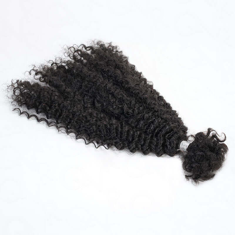 B3G1|QVR Afro Kinky Curly Human Bulk Hair Extensions for Boho Knotless Braiding