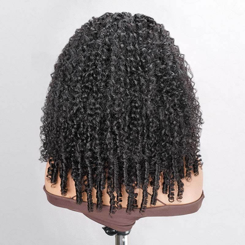 US Only|QVR #1B Burmese Curly Half Wig
