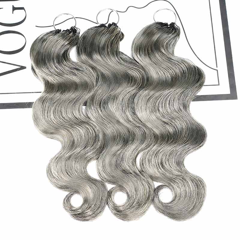 $100off Member Sale| Salt Pepper Small Kinky Curly Crochet Weave Hair Extensions