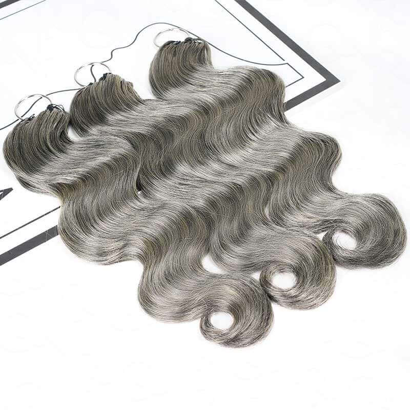 $100off Member Sale| Salt Pepper Small Kinky Curly Crochet Weave Hair Extensions
