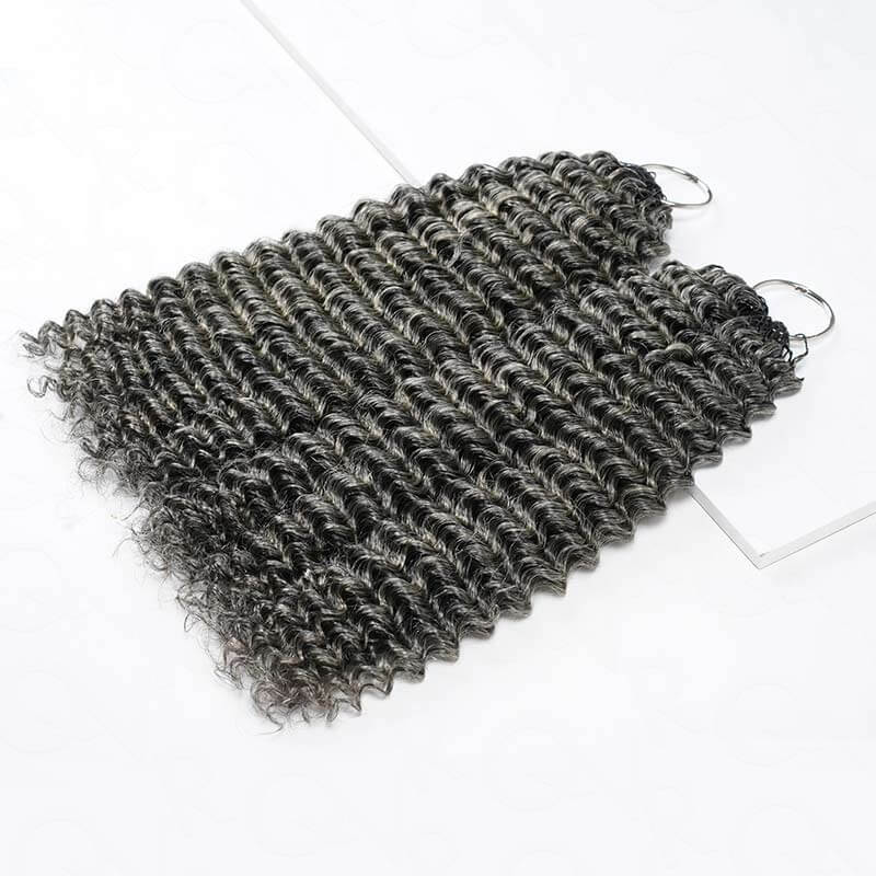 $100off Member Sale| Salt Pepper Small Kinky Curly Crochet Weave Hair Extensions