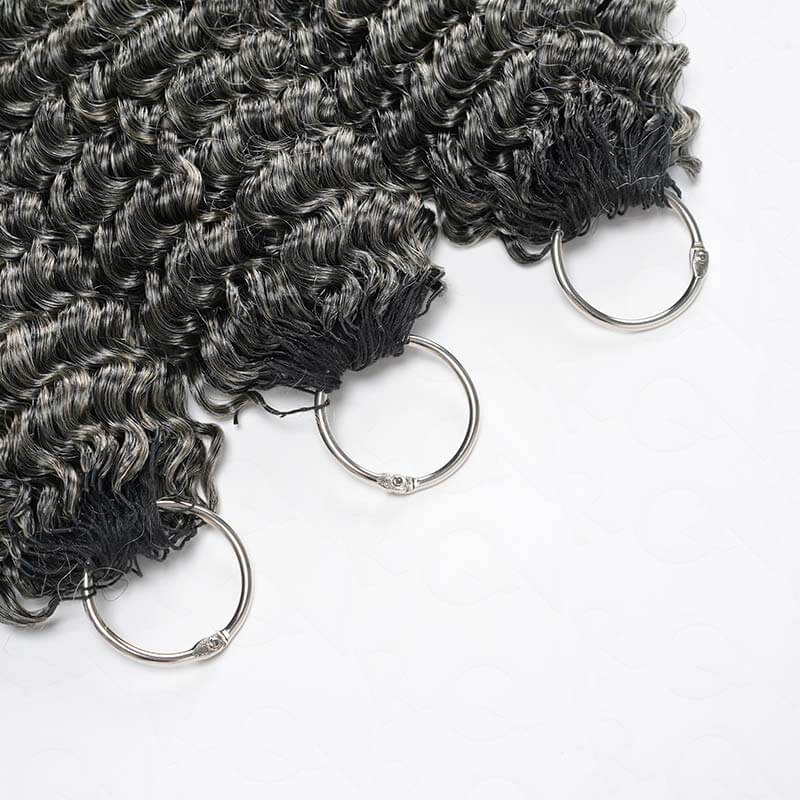 $100off Member Sale| Salt Pepper Small Kinky Curly Crochet Weave Hair Extensions