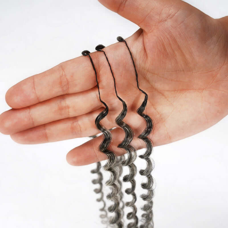 $100off Member Sale| Salt Pepper Small Kinky Curly Crochet Weave Hair Extensions