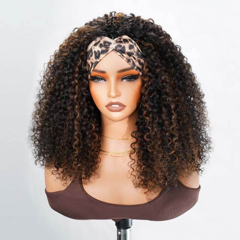 Flash Sale|QVR Glueless Half Wig 3 In 1 Twist Curly Human Hair
