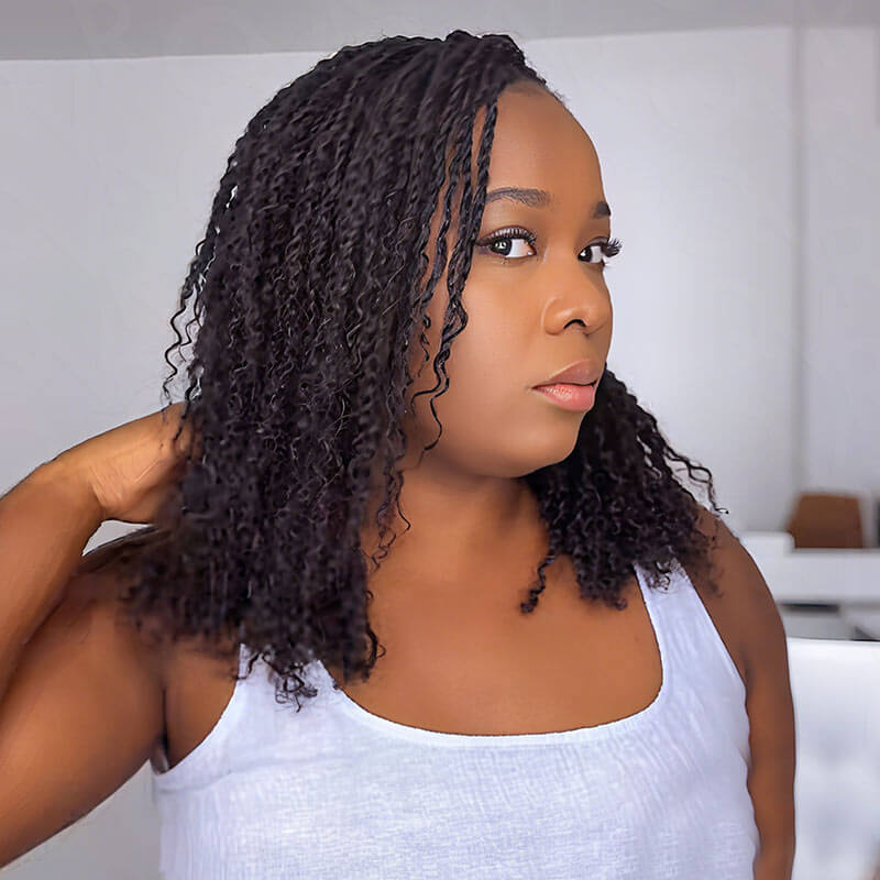 US Only|QVR #1B Afro kinky Bulk Human Hair