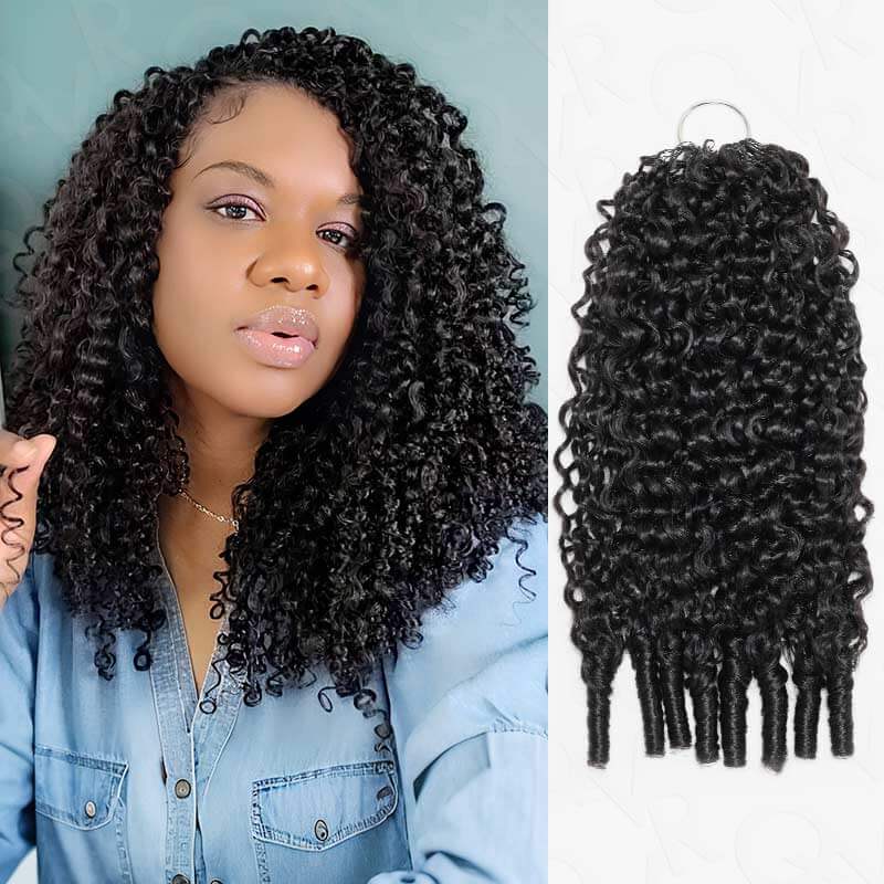 BOGO|Burmese Curly Feather Crochet Human Hair Extentions