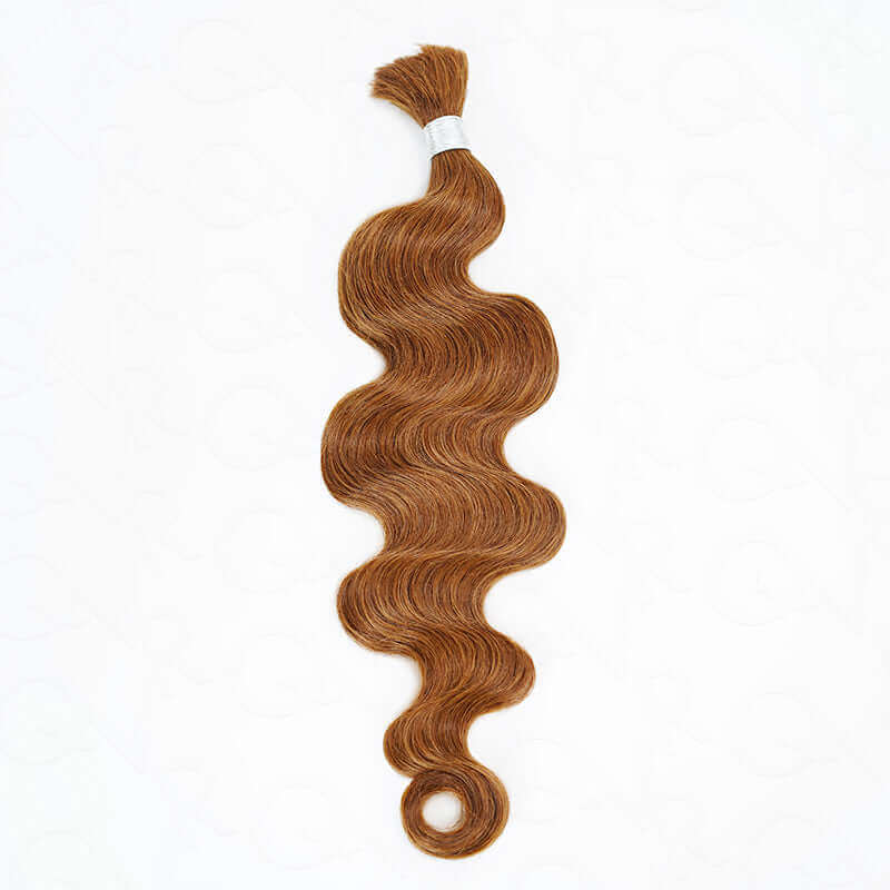 B3G1|QVR Brown Highlight Body Wave #P4/30/27 Human Bulk Hair for Braiding