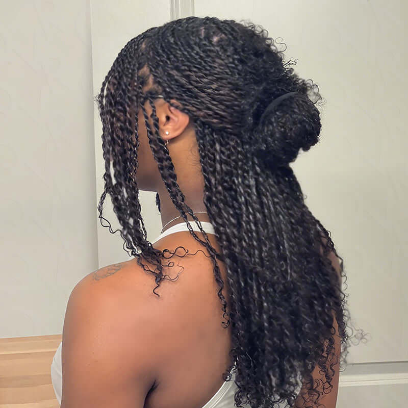 Fixed Price|QVR Natural Black Afro Kinky Bulk Human Hair