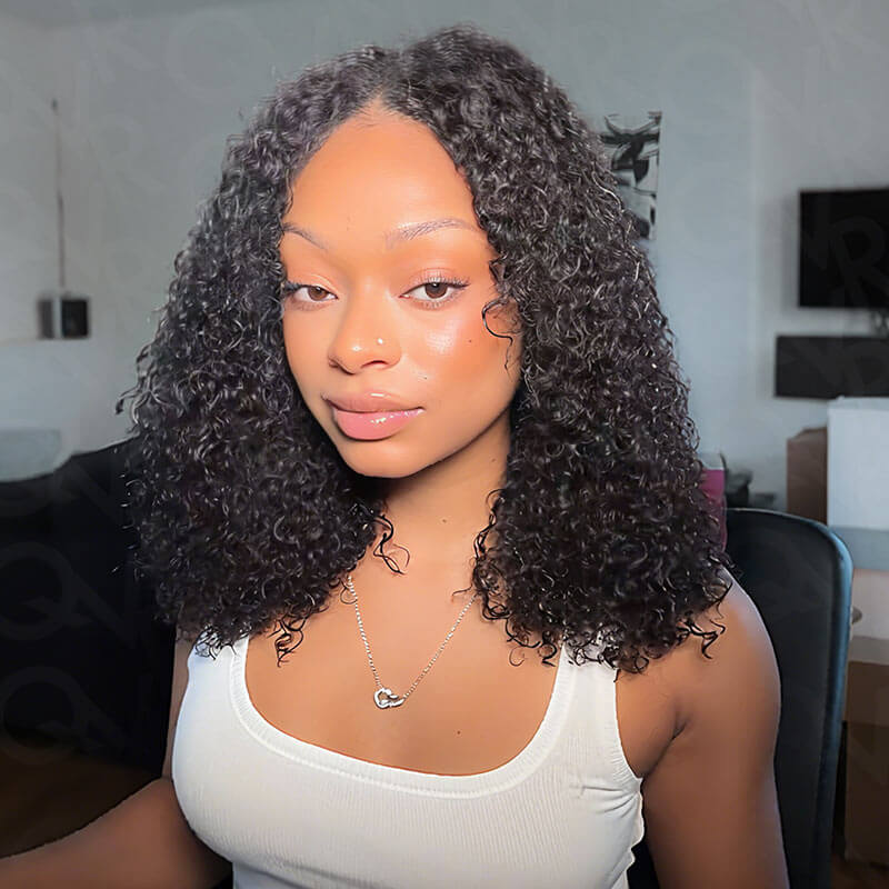 BFCM Combo|QVR Kinky Curly V Part Human Hair Wigs