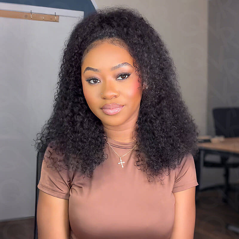 BFCM Combo|QVR Twist Curly Half Wig Human Hair