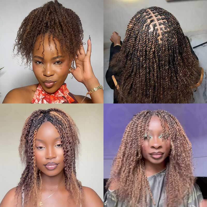 P3G5|#P4/30/27 Afro kinky Bulk Human Hair