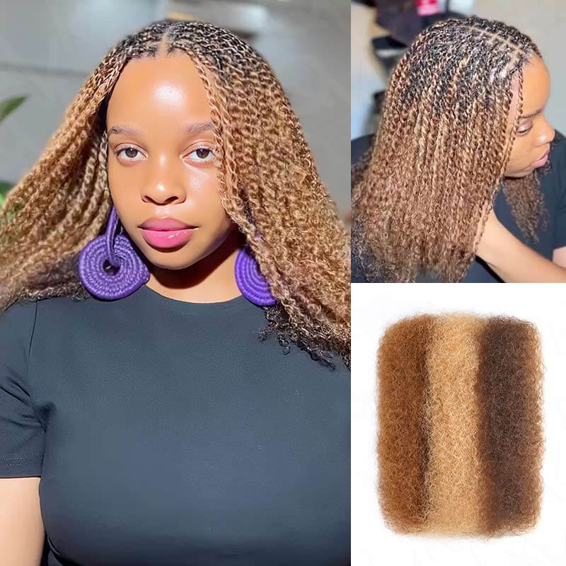 Flash Sale|QVR #P4/30/27 Afro kinky Bulk Human Hair