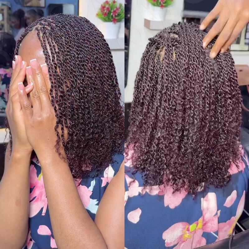 QVR 1 Pack Mix #1B/99J Color Afro Kinky Bulk Human Hair