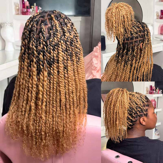 Solo EE. UU.|QVR #27 Cabello humano a granel afro kinky