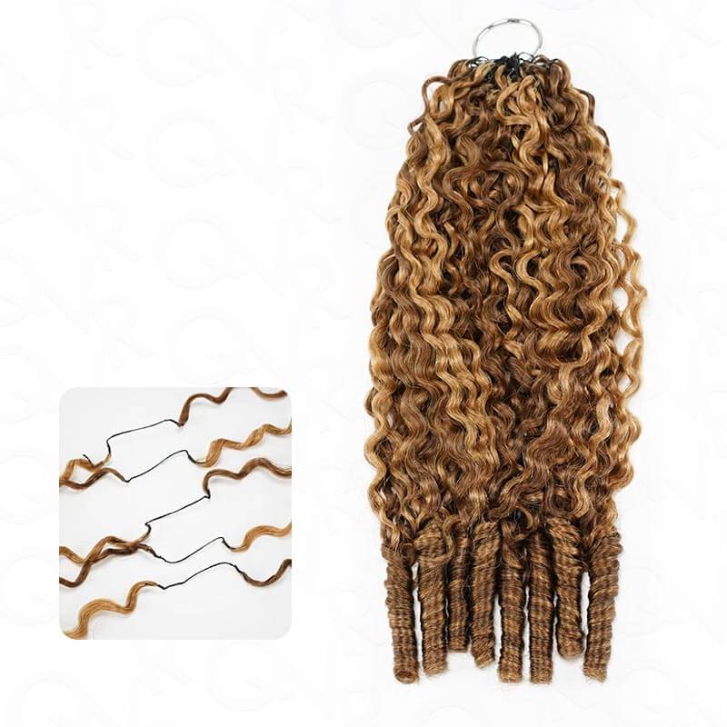 $100off Member Sale|Highlight #P4/27 Burmese Curly Crochet Weave Hair Extensions