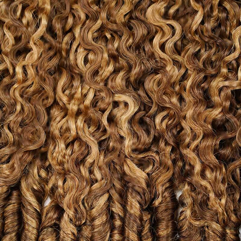 $100off Member Sale|Highlight #P4/27 Burmese Curly Crochet Weave Hair Extensions