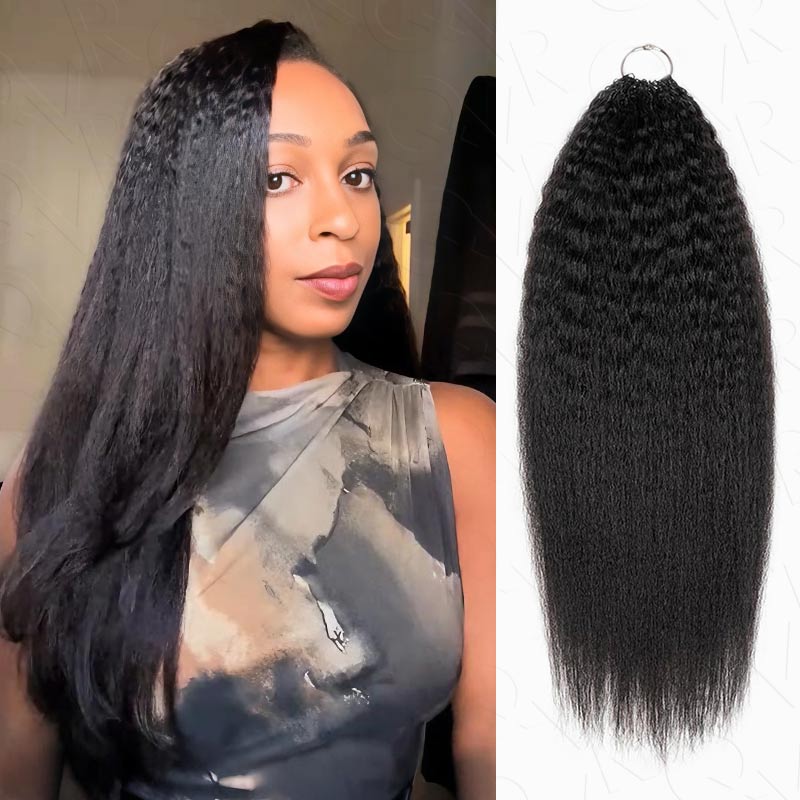 Flash Sale|QVR French Curl Human Bulk Hair Extensions for Boho Knotless Braiding