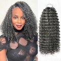 $100off Member Sale| Salt Pepper Small Kinky Curly Crochet Weave Hair Extensions