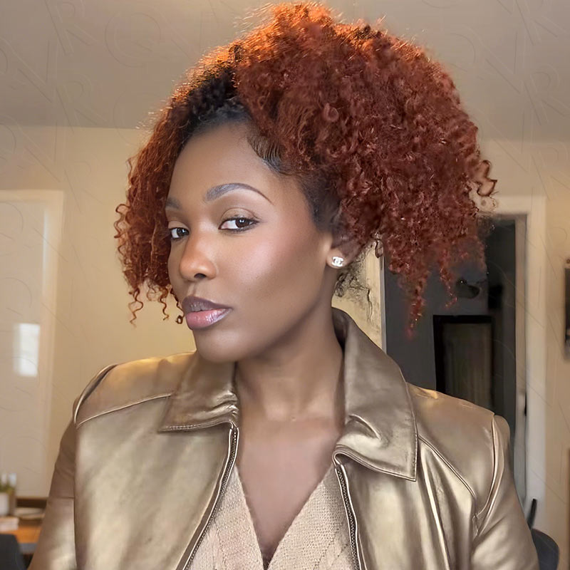 MATCH SALE|QVR #T1B/350 Small Kinky Curly Crochet Hair