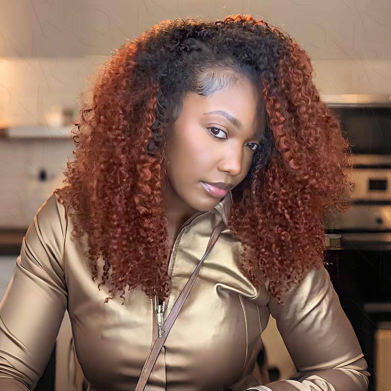 MATCH SALE|QVR #T1B/350 Small Kinky Curly Crochet Hair
