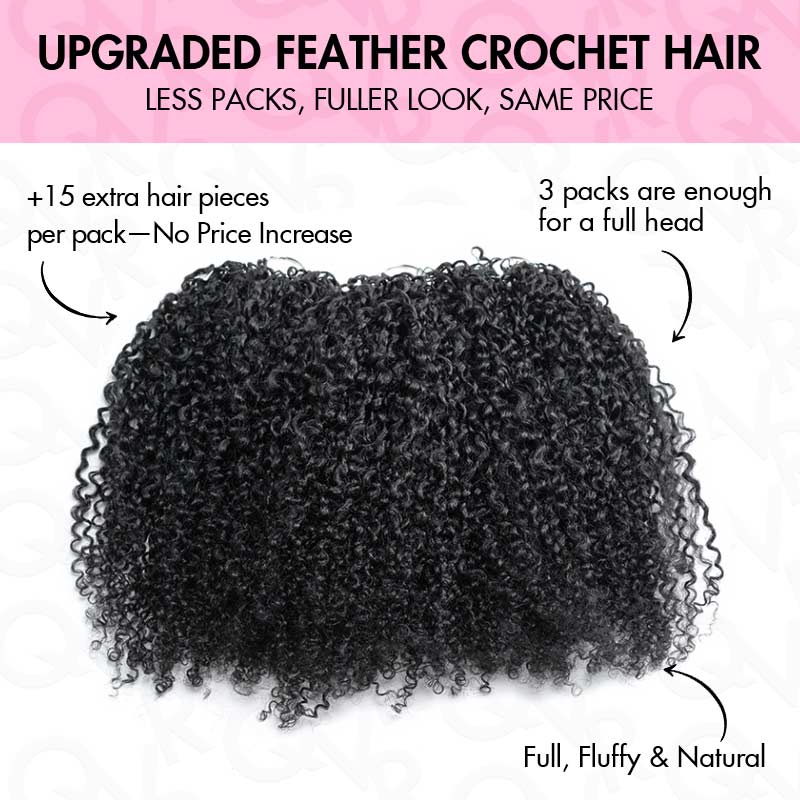 P3G5|Tight Curly Miracle Knots Human Hair|2.5 Packs=Full Head